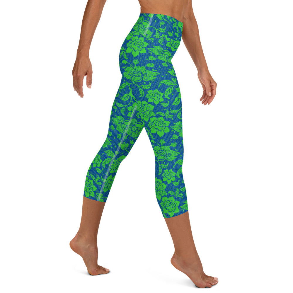 Lacey Yoga Capris - Curacao