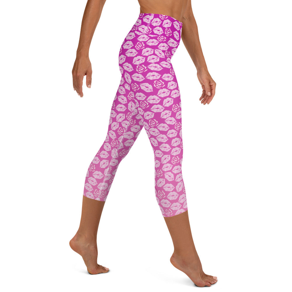 Maria Yoga Capris - Peony