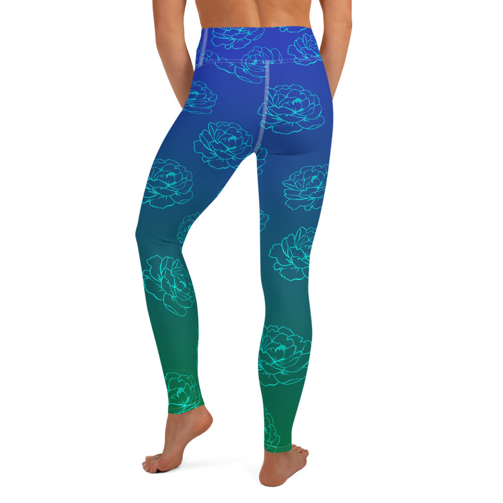 Adelaide Yoga Leggings - Ocean