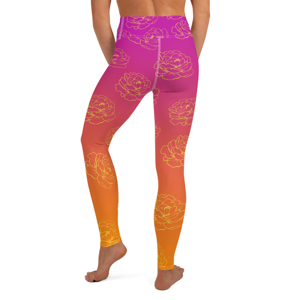 Adelaide Yoga Leggings - Sunset