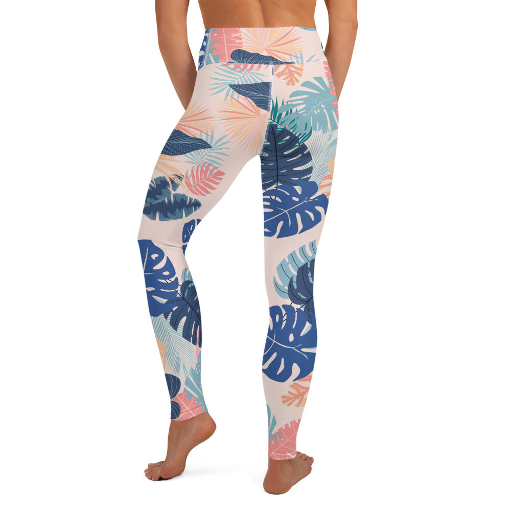 Aruba Yoga Leggings - Coral