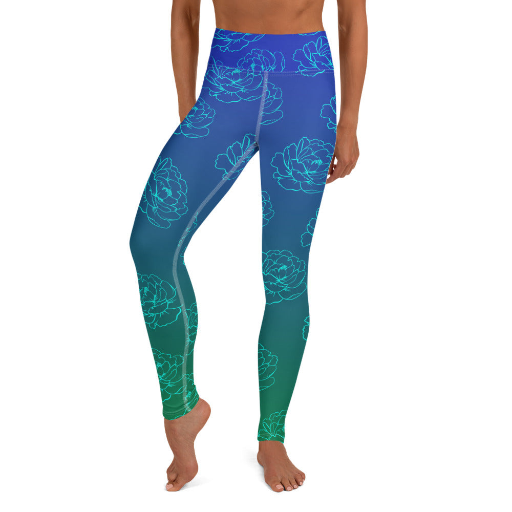 Adelaide Yoga Leggings - Ocean