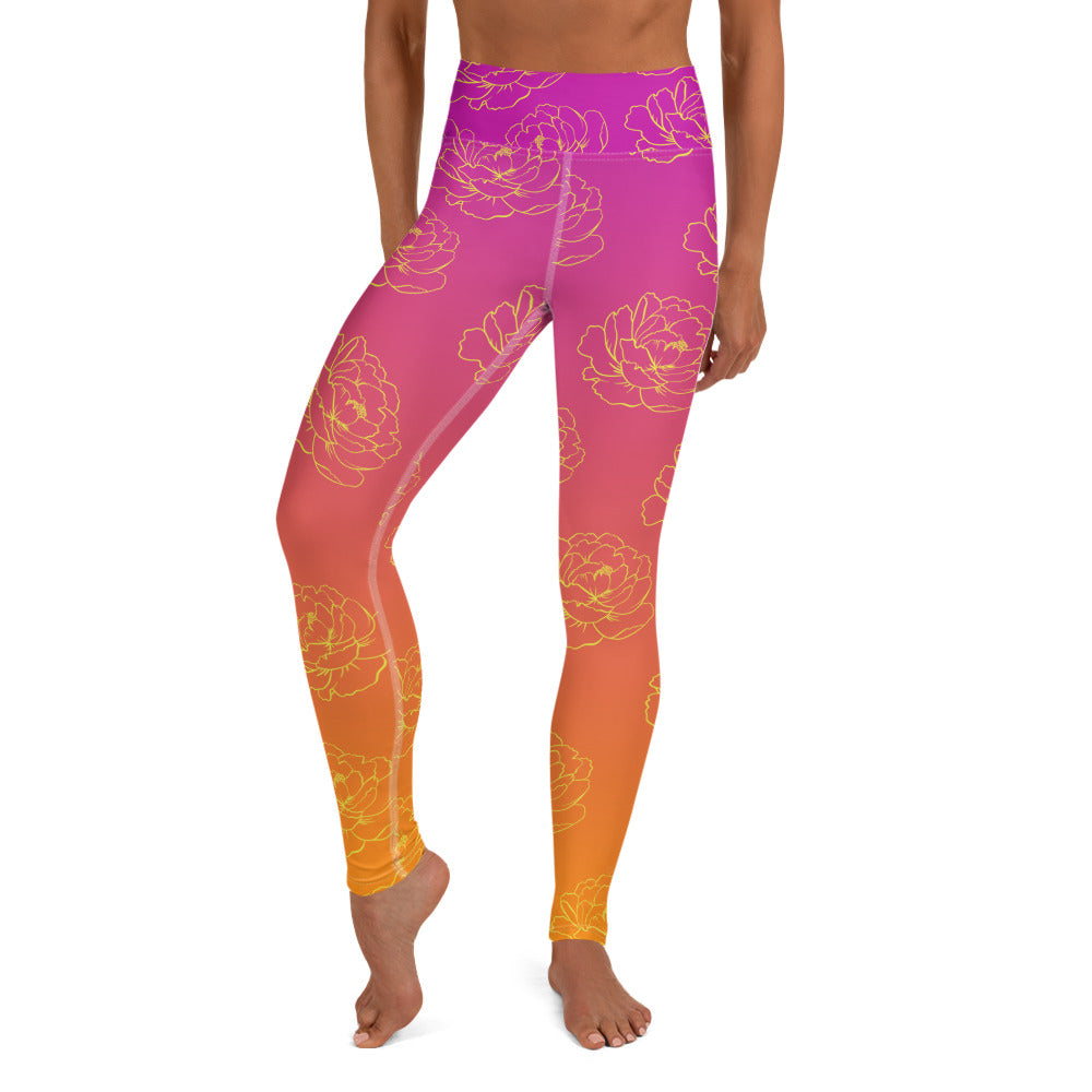 Adelaide Yoga Leggings - Sunset