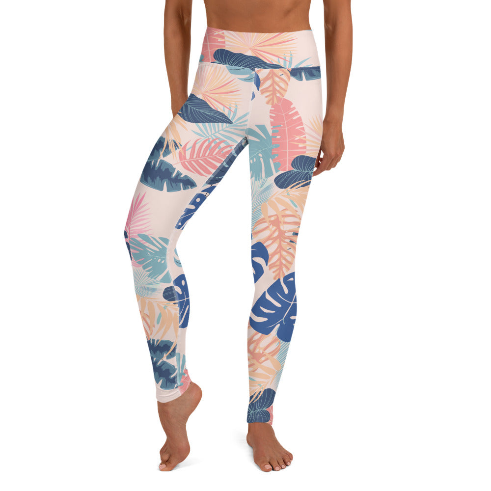 Aruba Yoga Leggings - Coral