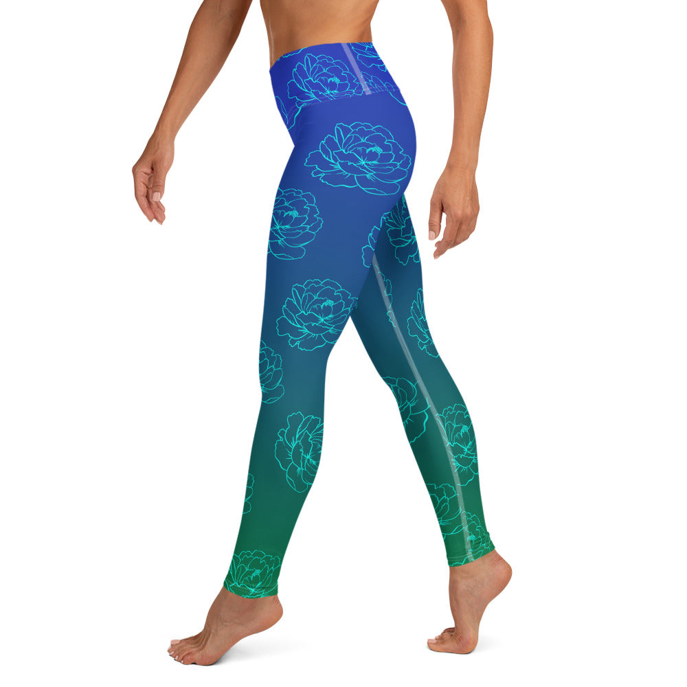 Adelaide Yoga Leggings - Ocean