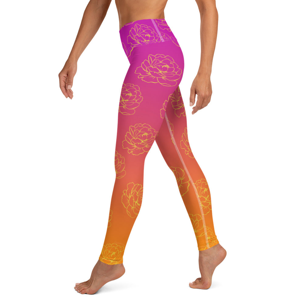 Adelaide Yoga Leggings - Sunset