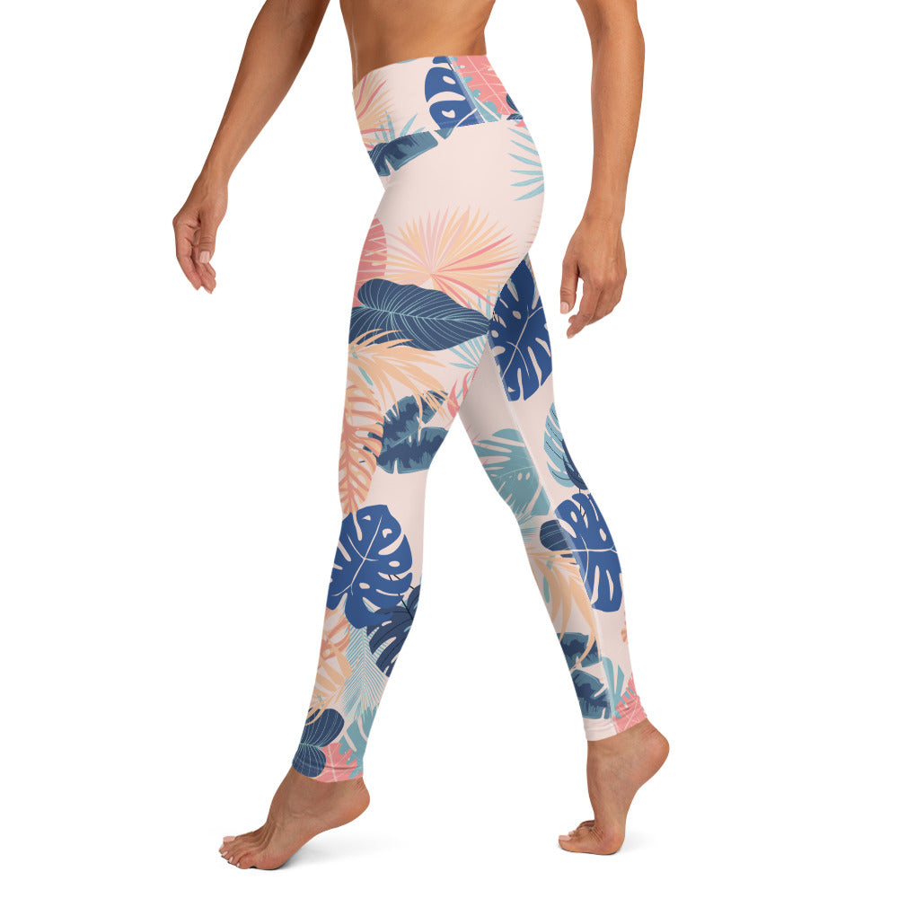 Aruba Yoga Leggings - Coral