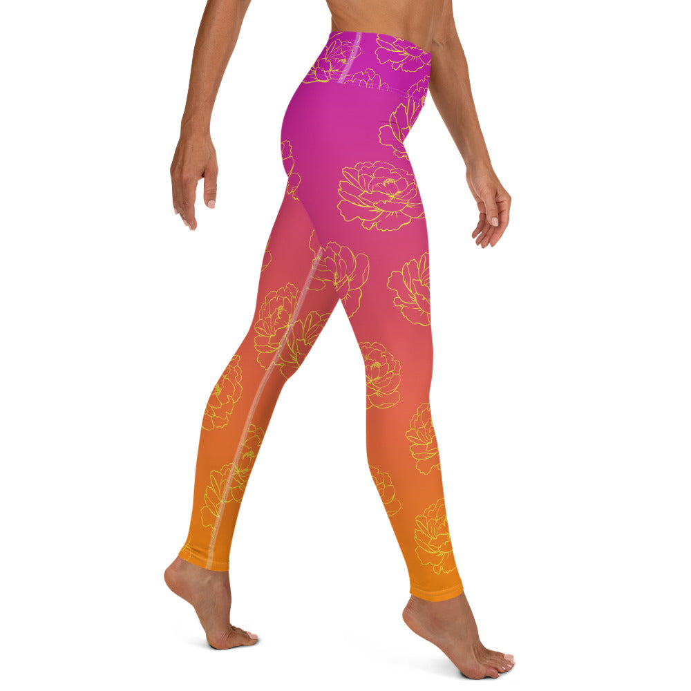 Adelaide Yoga Leggings - Sunset