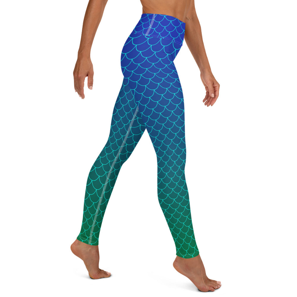 Ariel Yoga Leggings - Ocean