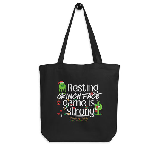 Resting Grinch Face Eco Tote Bag