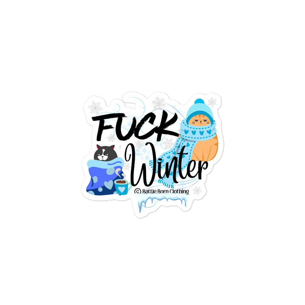 Fuck Winter sticker