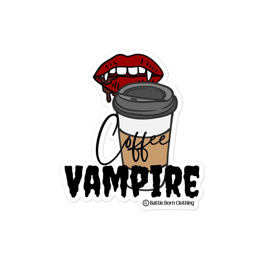 Coffee Vampire sticker