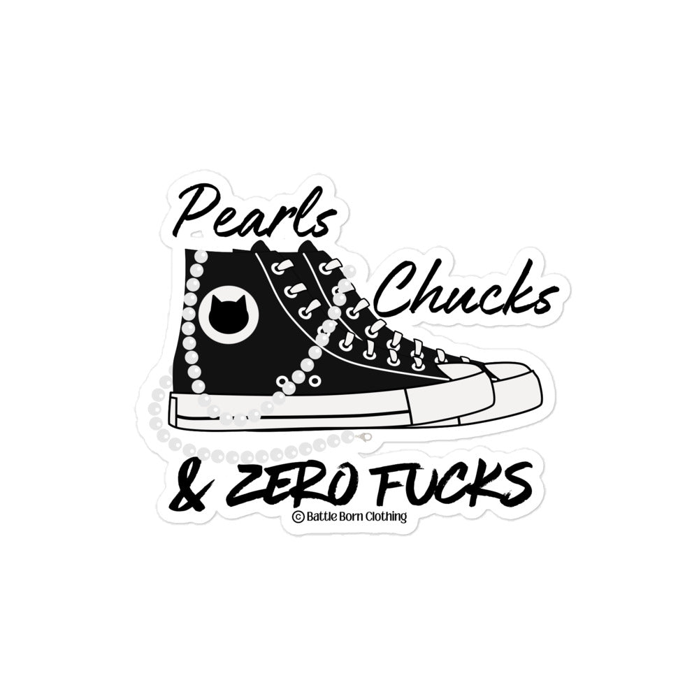 Pearls & Chucks sticker