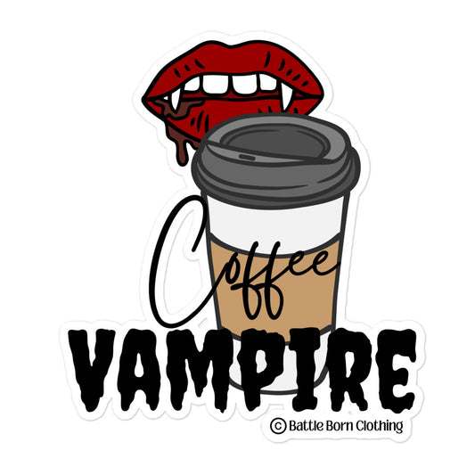 Coffee Vampire sticker