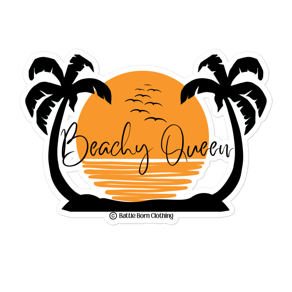 Beachy Queen sticker