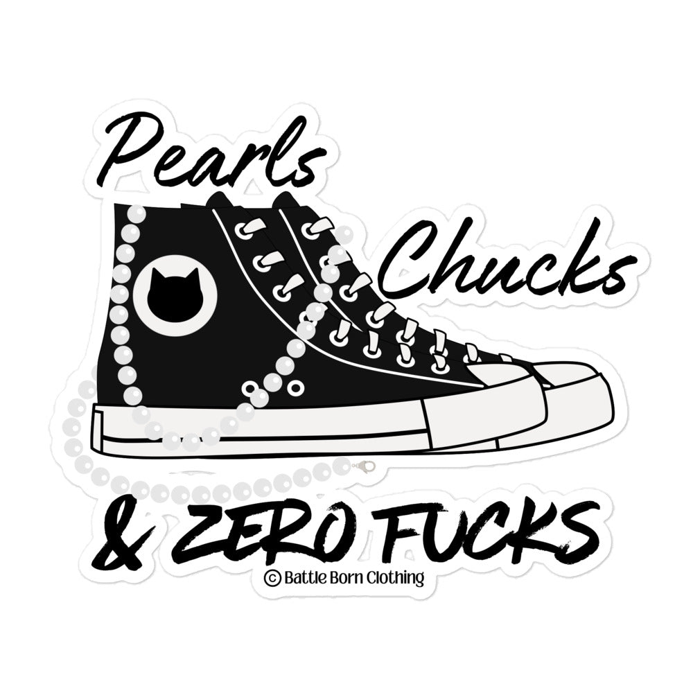 Pearls & Chucks sticker