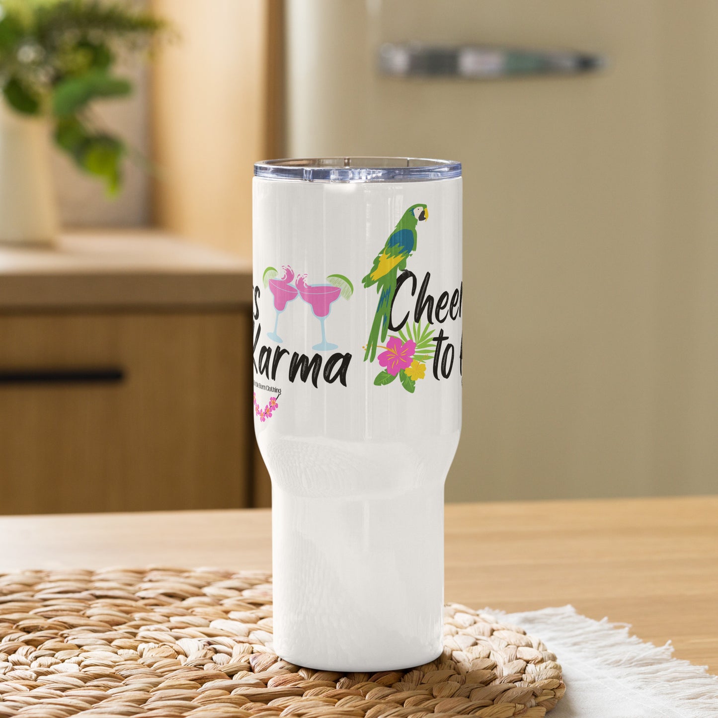 Cheers to Karma Travel mug