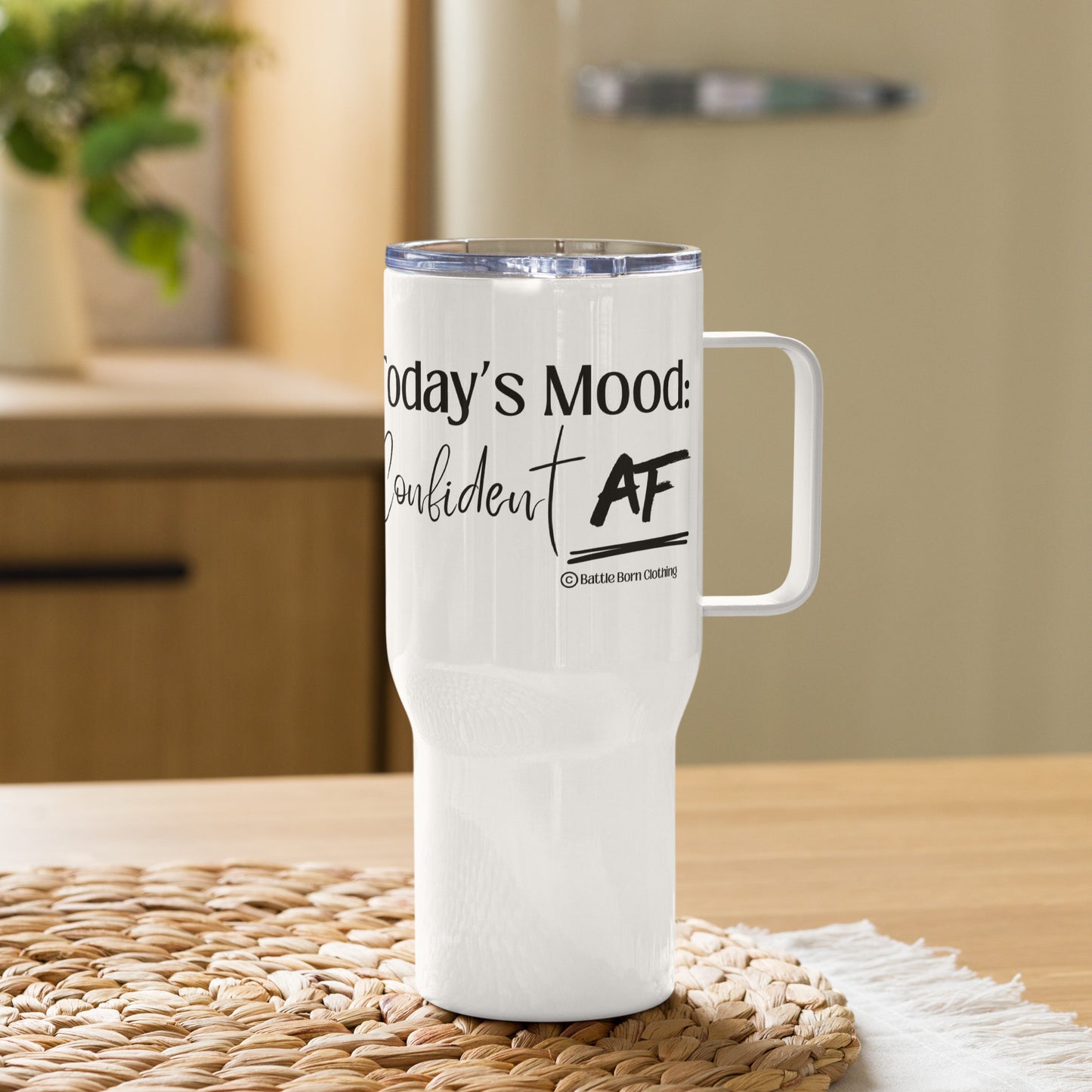 Confident AF travel mug