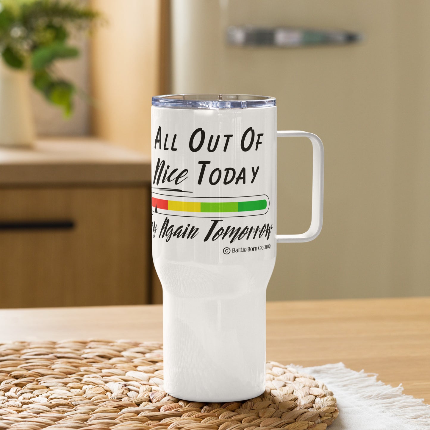 All out of Nice Travel mug