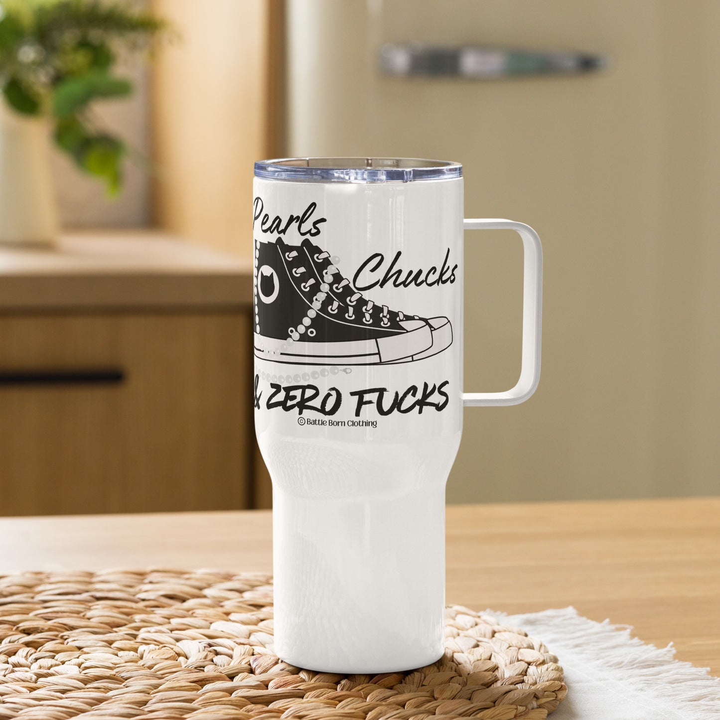 Pearls & Chucks Travel mug