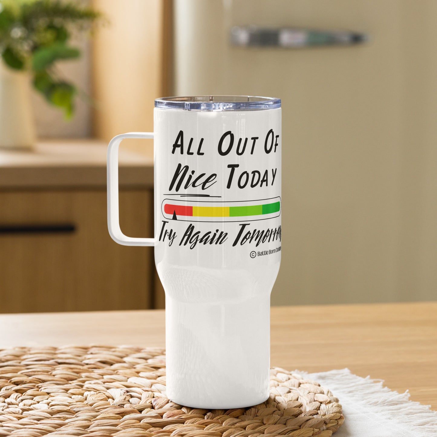 All out of Nice Travel mug