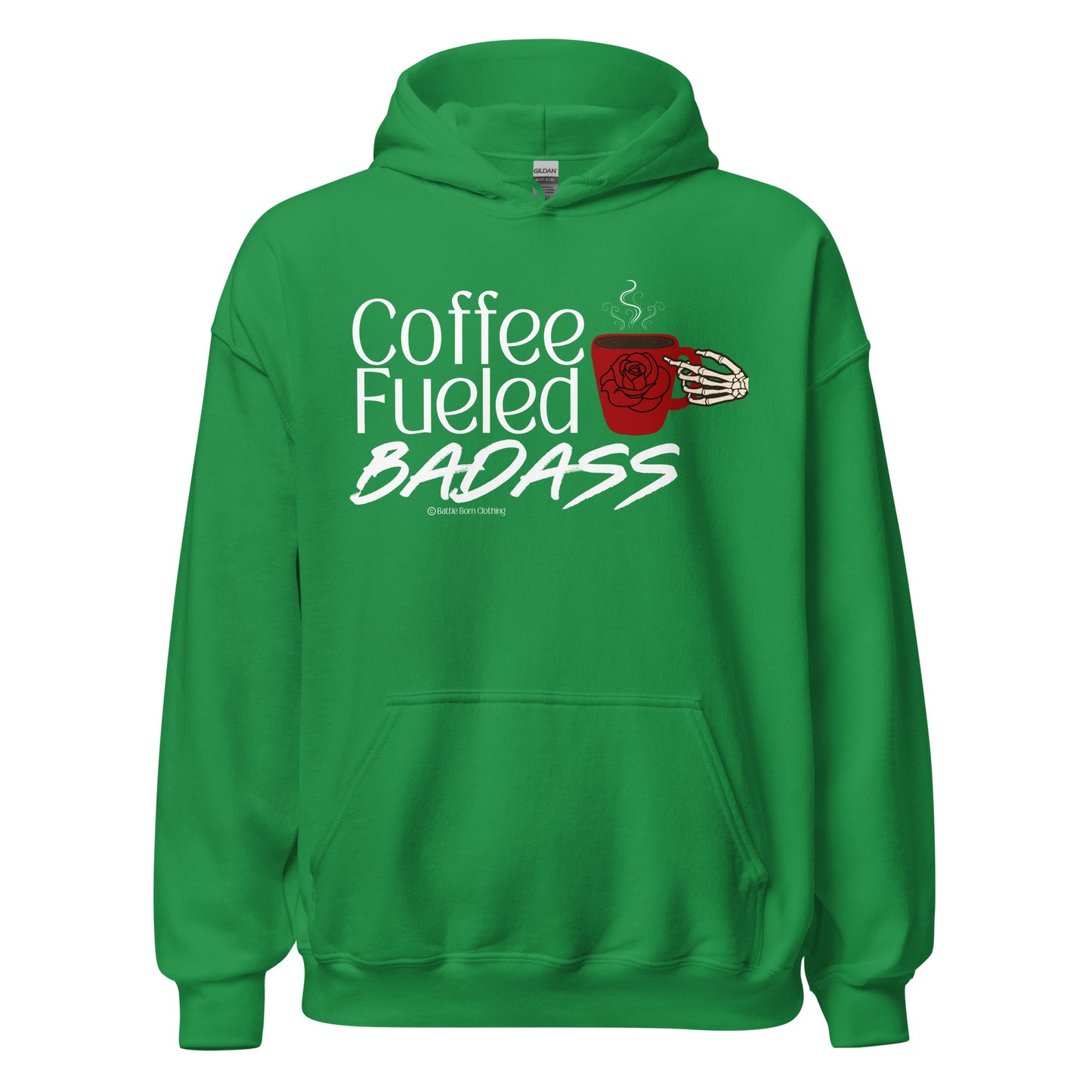 Coffee Fueled Badass Unisex Hoodie