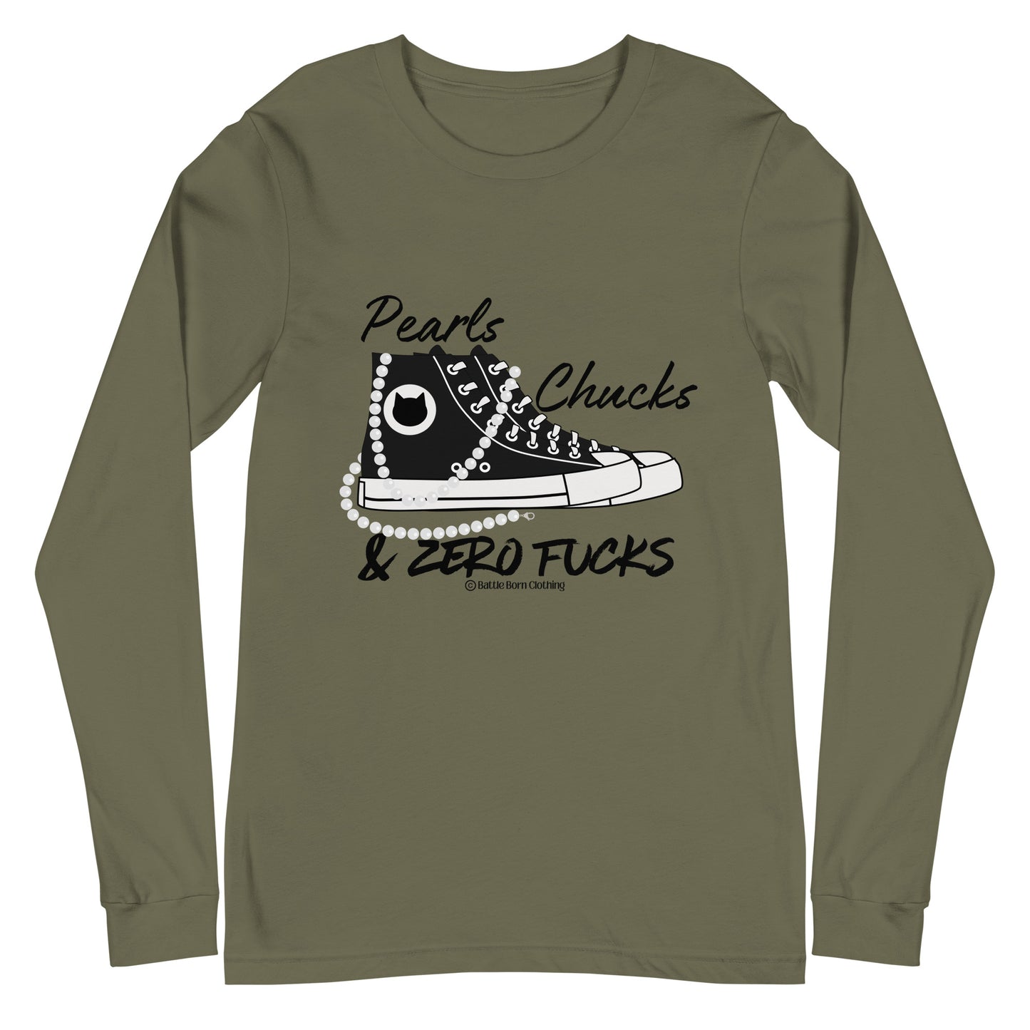 Pearls & Chucks Unisex Long Sleeve Tee