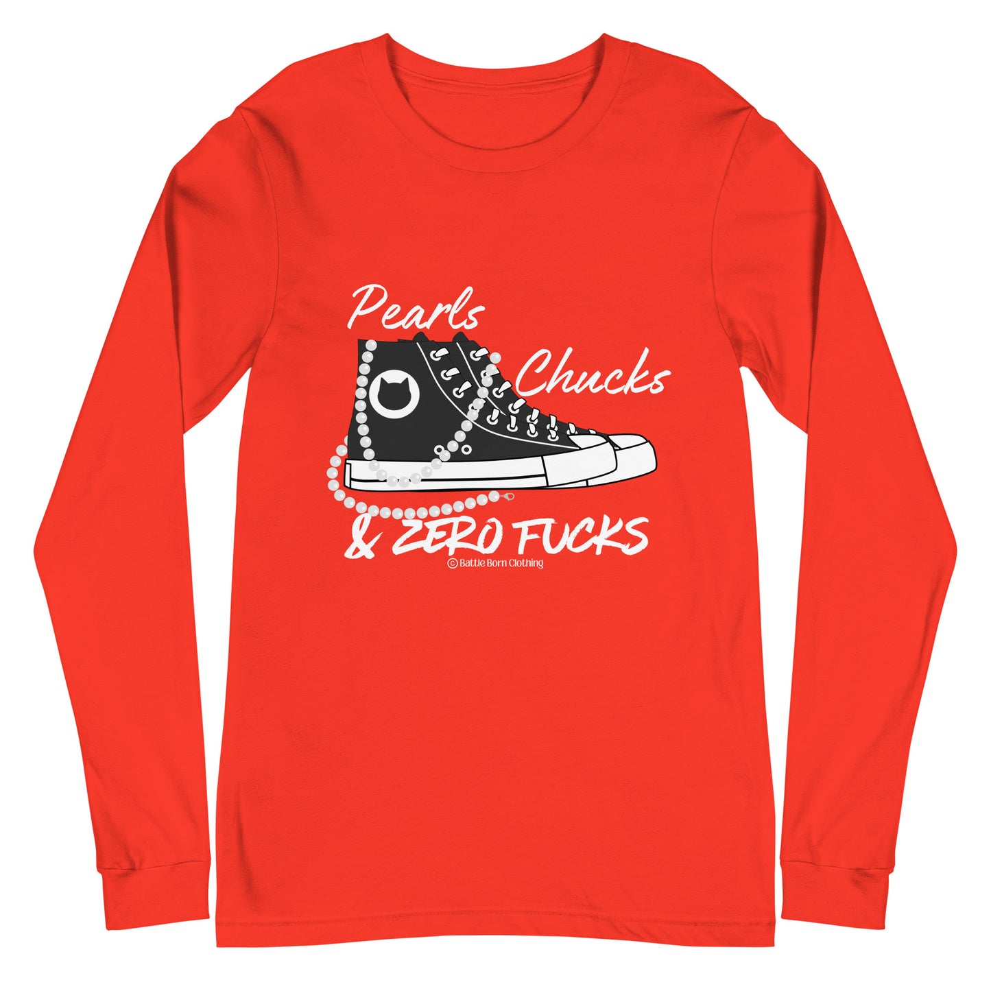 Pearls & Chucks Unisex Long Sleeve Tee