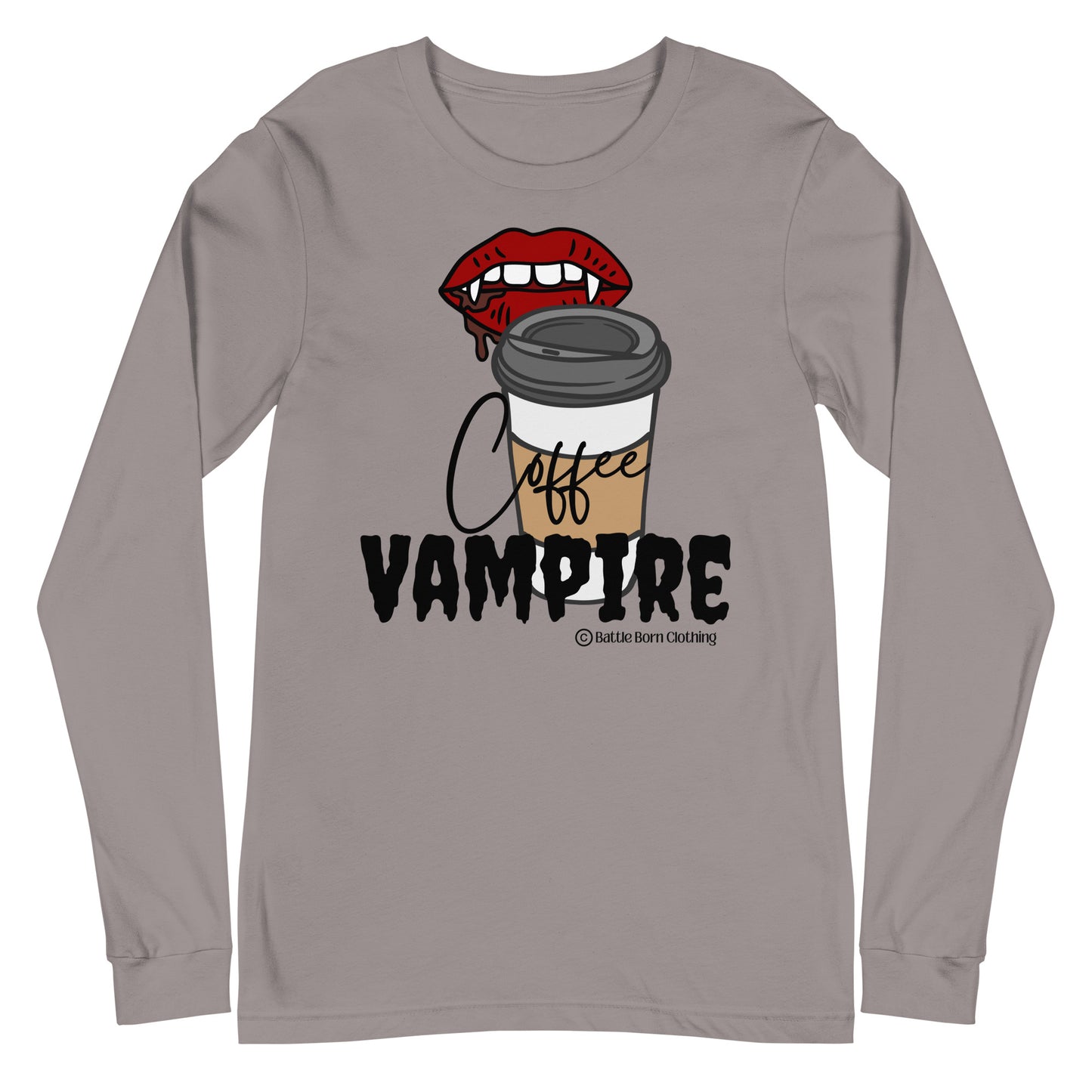 Coffee Vampire Unisex Long Sleeve Tee