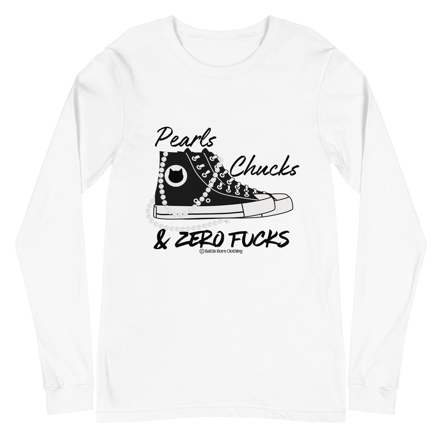 Pearls & Chucks Unisex Long Sleeve Tee