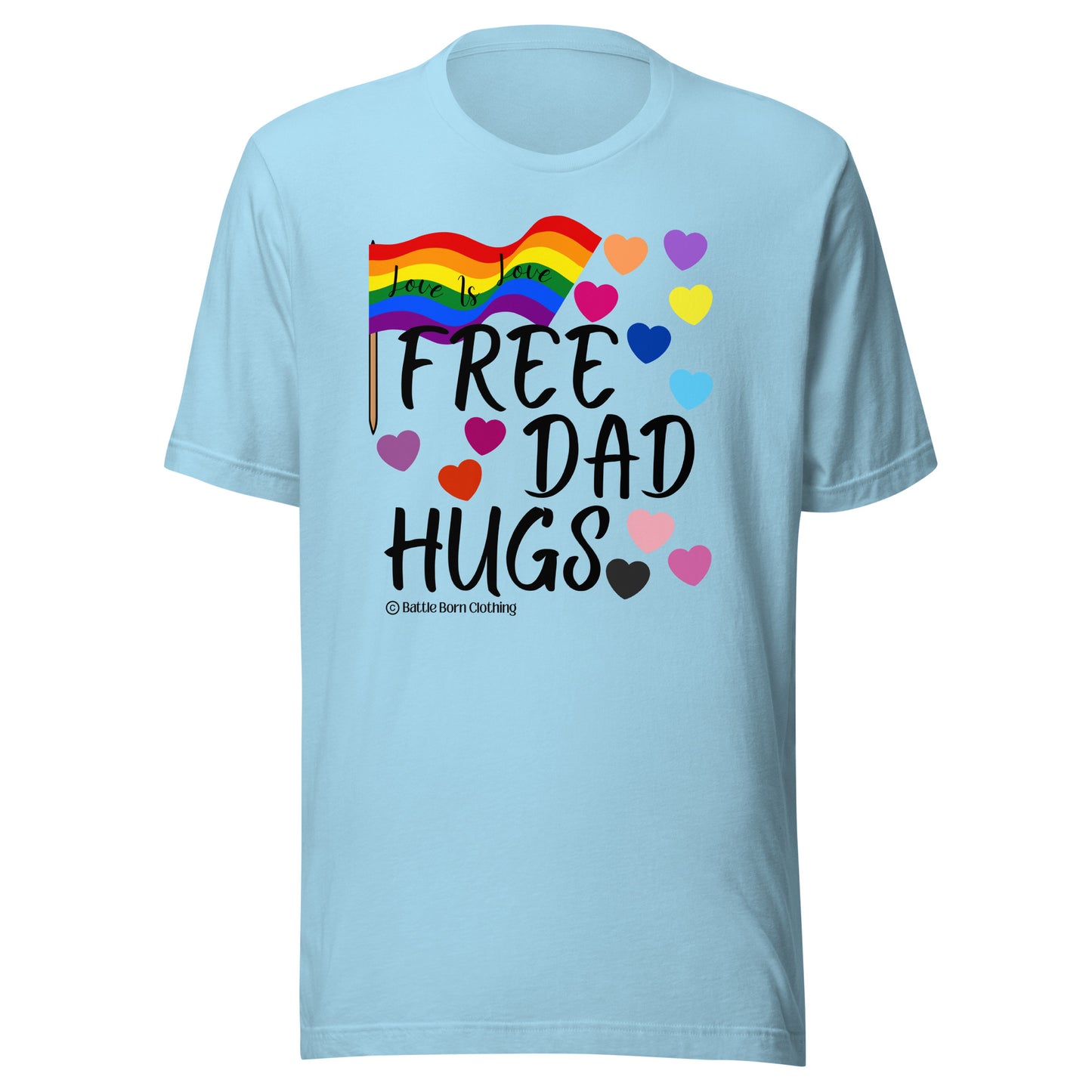 Free Dad Hugs Unisex t-shirt