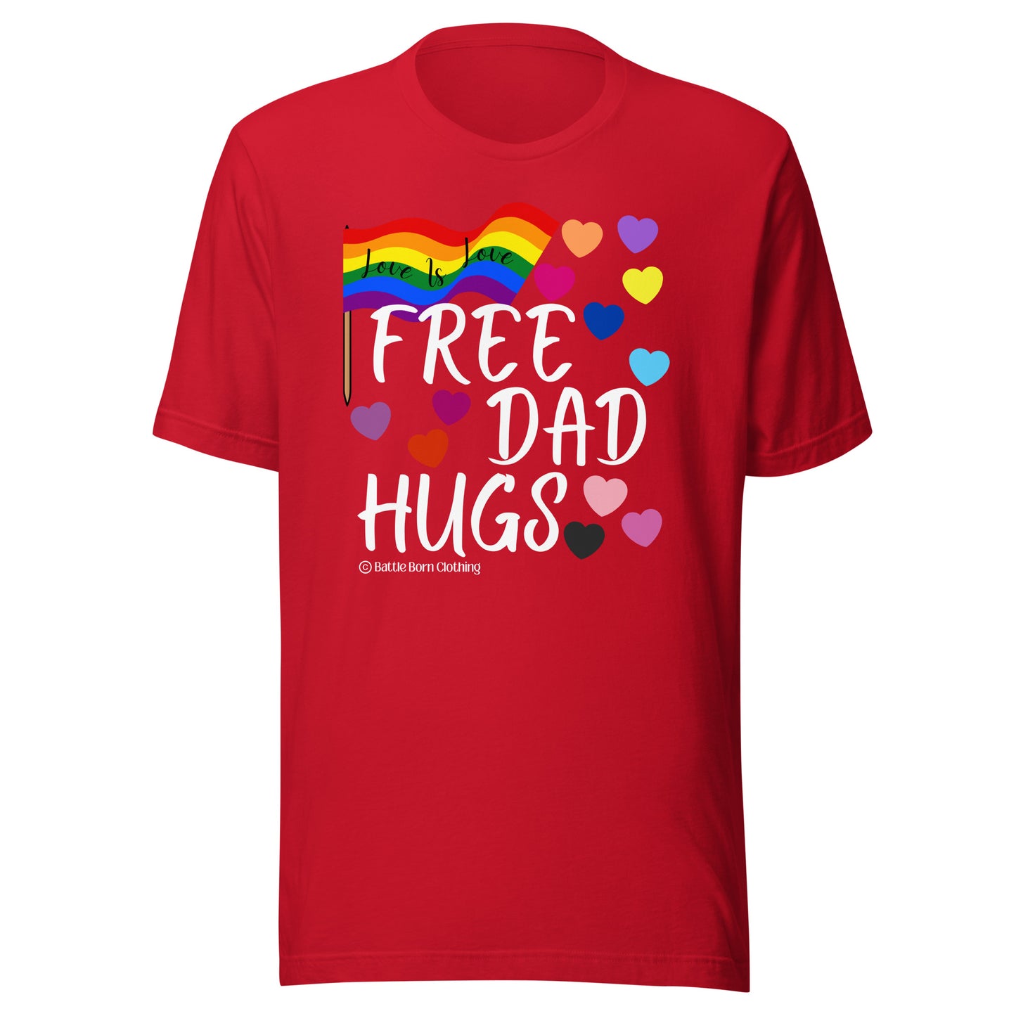 Free Dad Hugs Unisex t-shirt