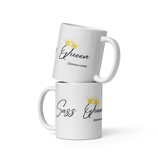 Sass Queen glossy mug