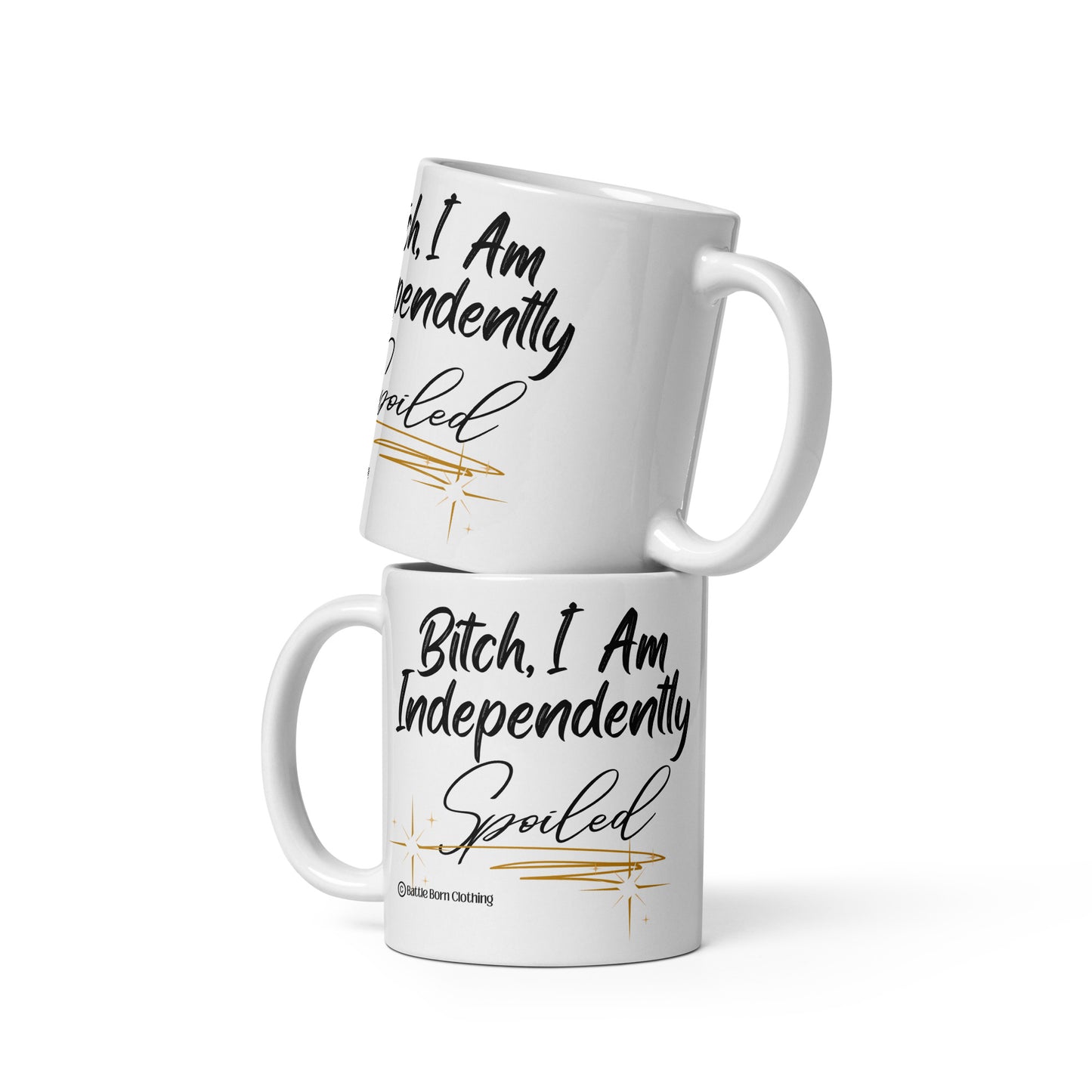 Spoiled glossy mug