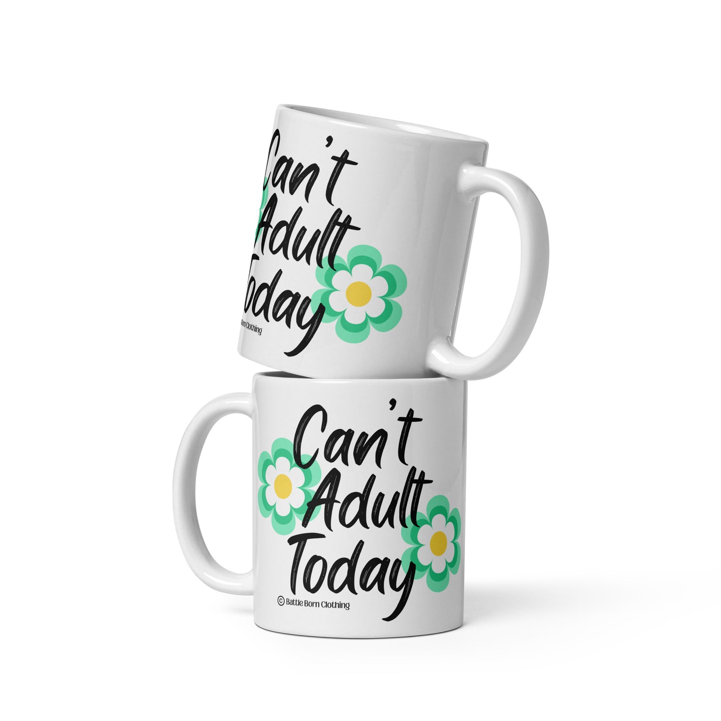 Can't Adult glossy mug