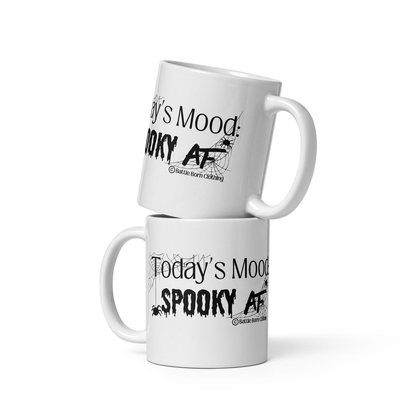 Spooky AF glossy mug