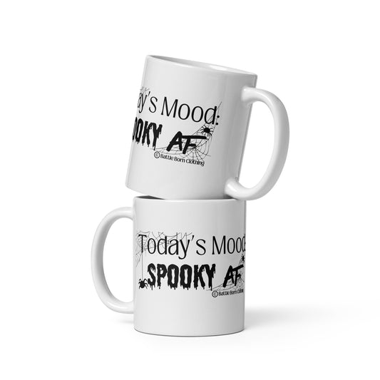 Spooky AF glossy mug