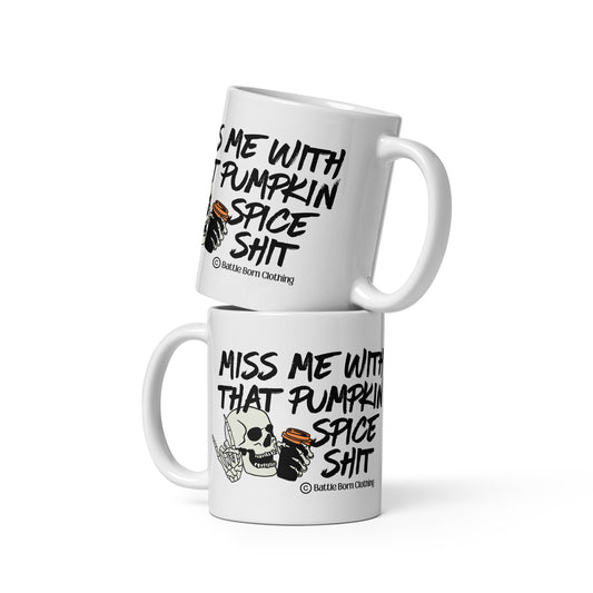 Pumpkin Spice Shit glossy mug