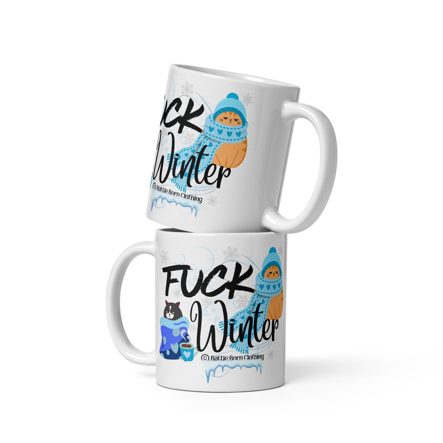 Fuck winter glossy mug