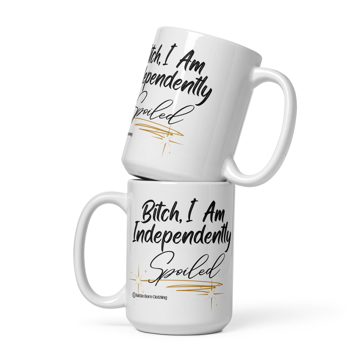 Spoiled glossy mug