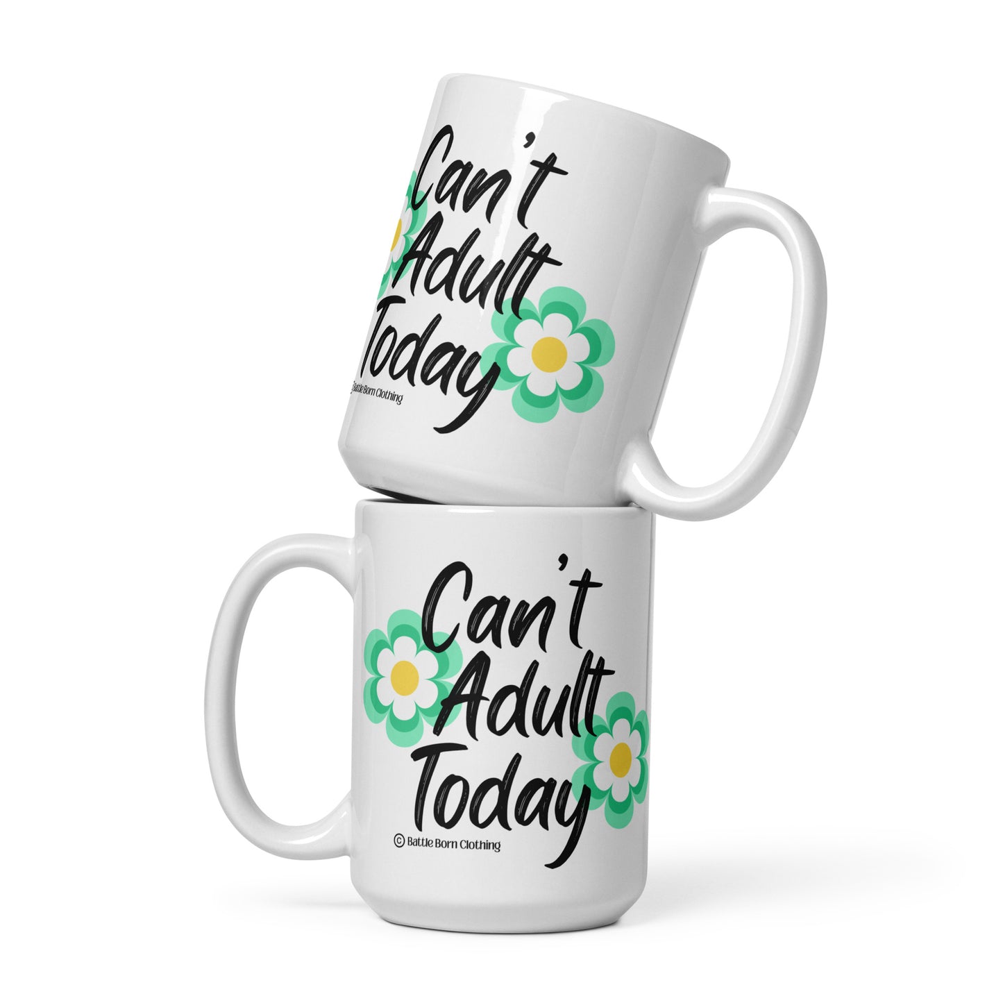 Can't Adult glossy mug