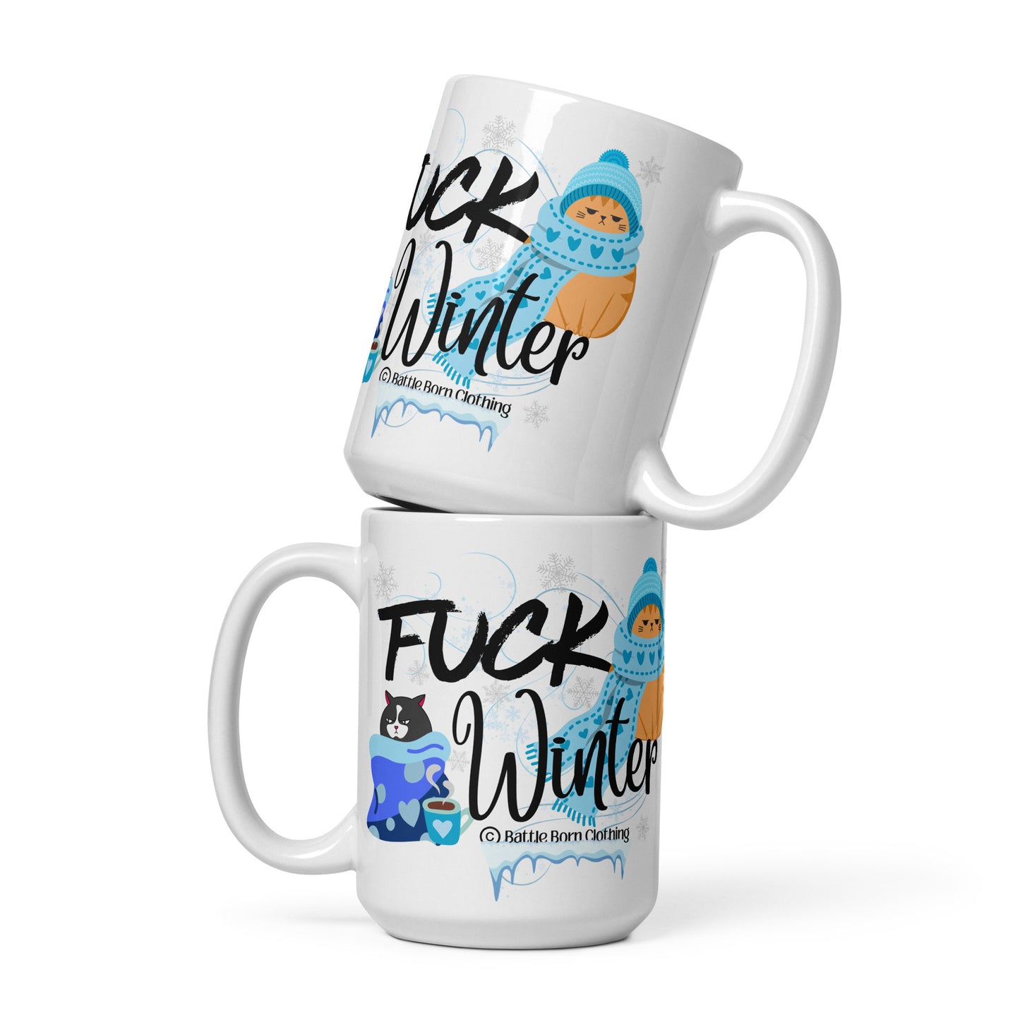 Fuck winter glossy mug