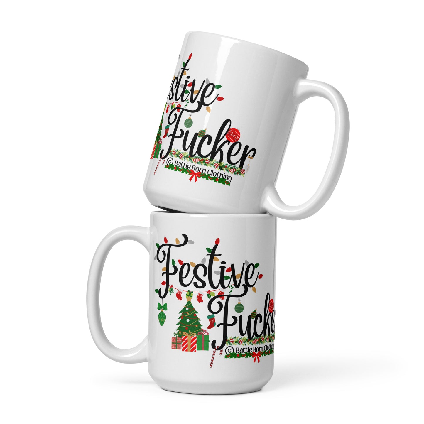 Festive Fucker glossy mug