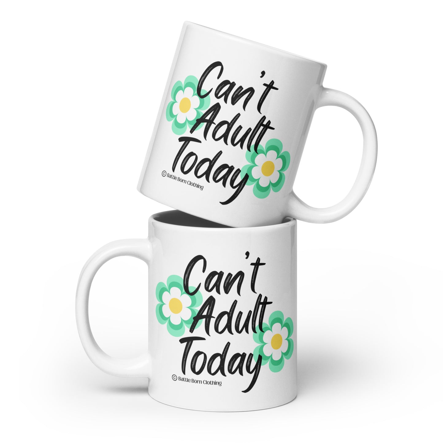 Can't Adult glossy mug