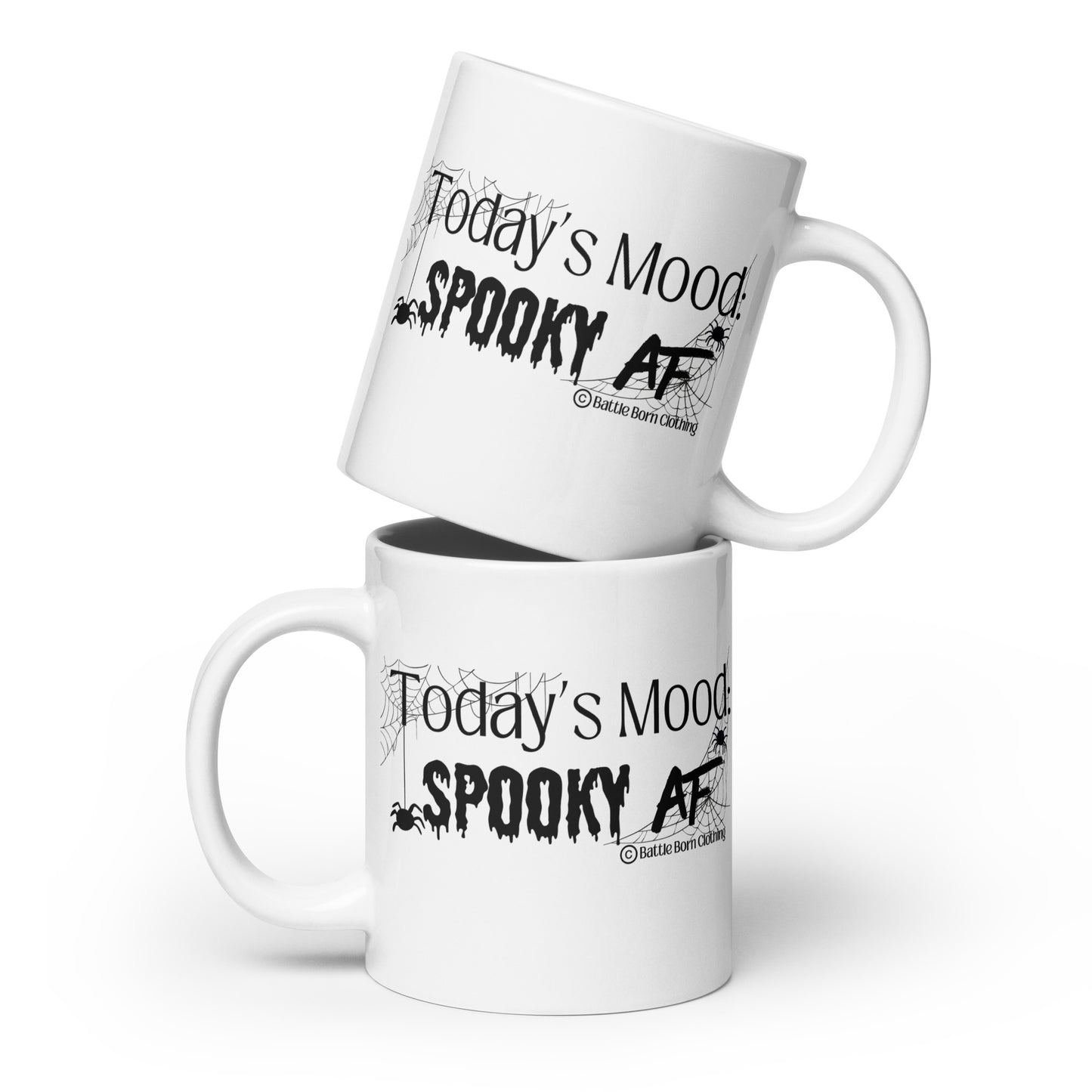 Spooky AF glossy mug