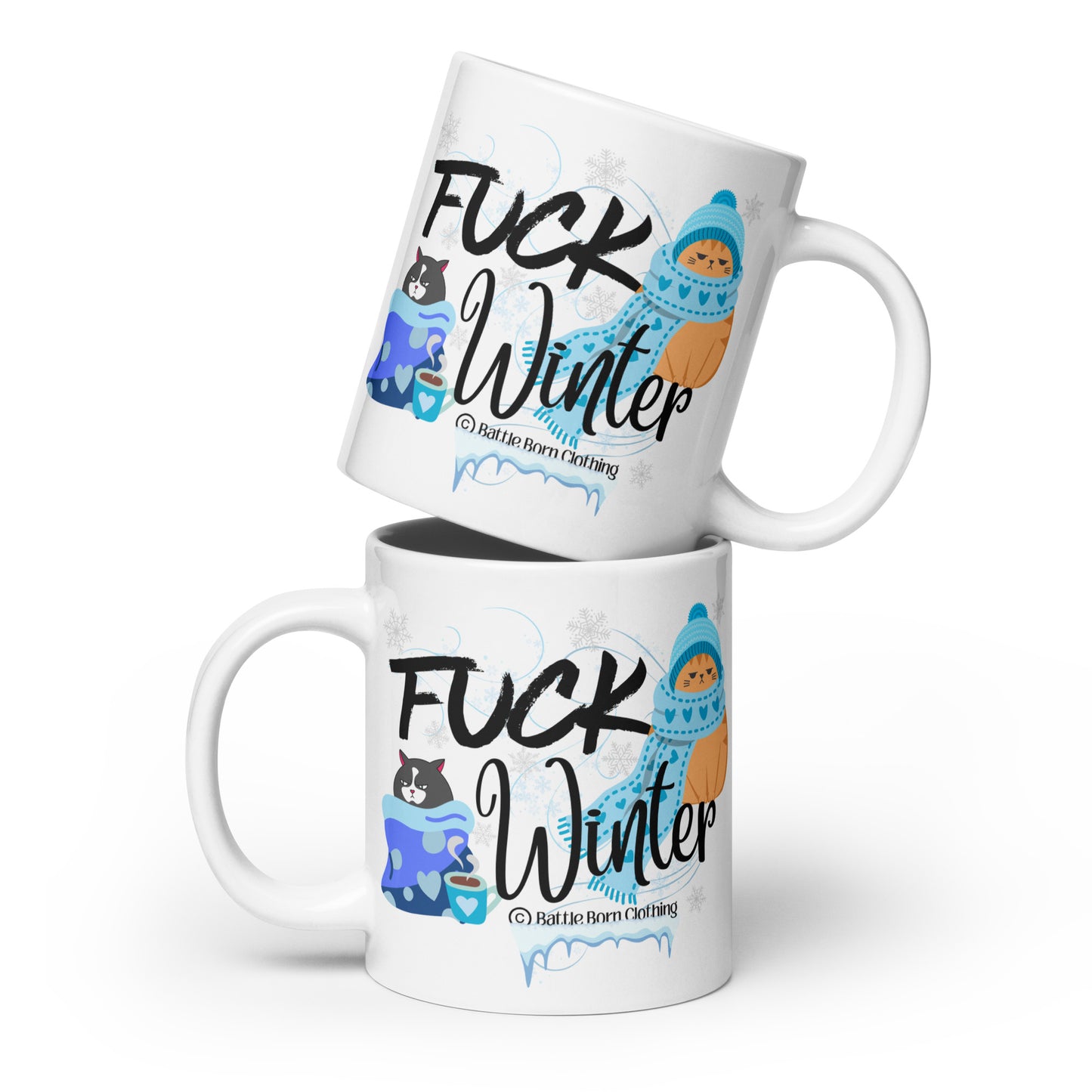 Fuck winter glossy mug