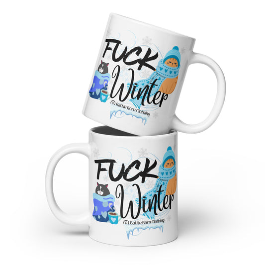 Fuck winter glossy mug