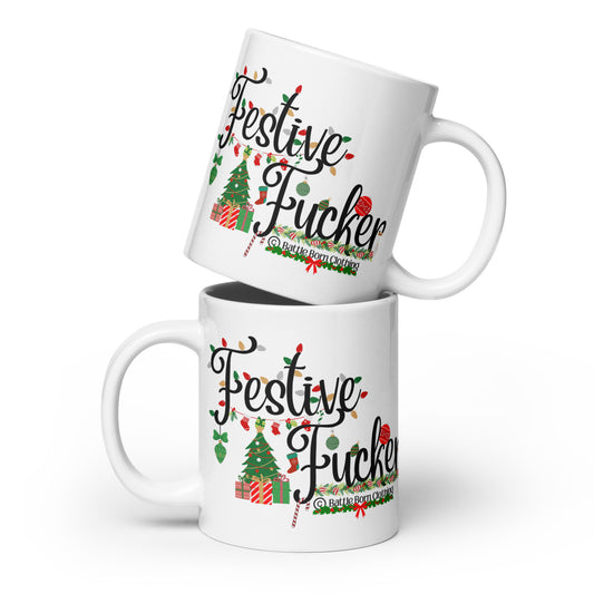 Festive Fucker glossy mug